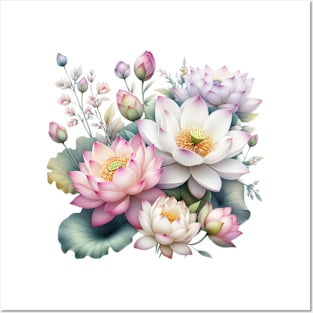 American Lotus Flower lover Posters and Art